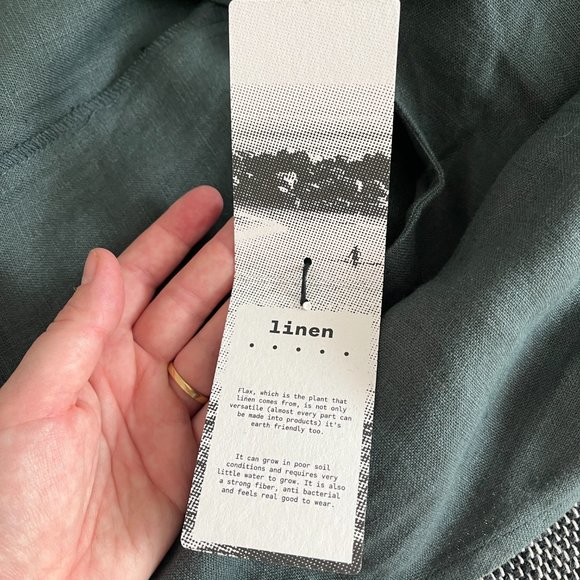 Back Beat Co. Brooklyn Reversible Linen Jumpsuit NWT Size Small - Picture 10 of 10